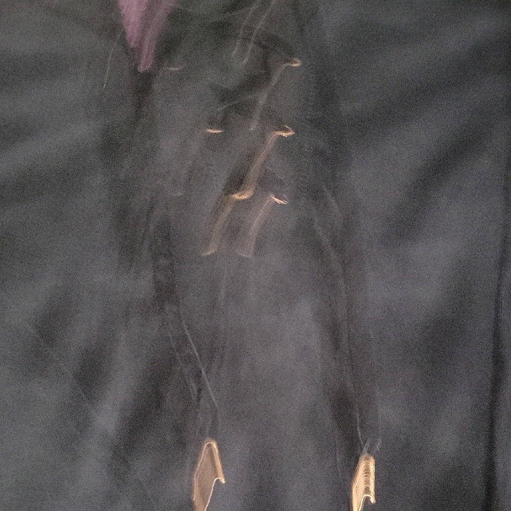 🌞Betsey Johnson Black Lace Up Top ( girls) Size LARGE. - Picture 4 of 6